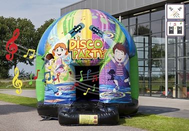 Ψευτοπαλλικαράς μουσικής παιδιών Disco, υλικό Bouncy 11.5FT σπίτι PVC για το κόμμα