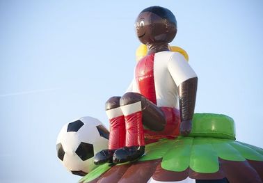 Διασκέδασης ποδοσφαίρου διογκώσιμο τραμπολίνο ψευτοπαλλικαράδων αέρα ψευτοπαλλικαράδων αλτών κατωφλιών διογκώσιμο