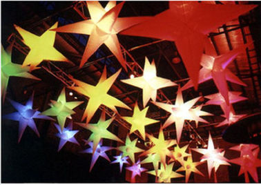 Όμορφο οδηγημένο διογκώσιμο τυχερό αστέρι υφασμάτων της Οξφόρδης αστεριών για το σκηνικό φωτισμό