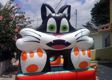 Δημοφιλής Moonwalk αναπήδησης σπιτιών γάτα σχεδίου Inflatables μεγάλη τρισδιάστατη