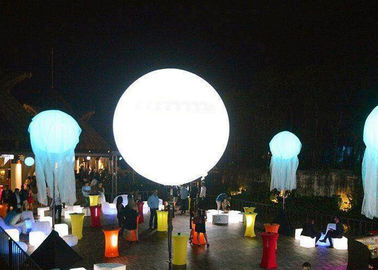 1.5m οδήγησε τη διογκώσιμη διακόσμηση φωτισμού μπαλονιών στάσεων, διαφημιστικός το οδηγημένο φως μπαλονιών