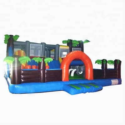 Διογκώσιμο λούνα παρκ Bouncy Castle βόστρυχου παιχνιδιών Combo μουσαμάδων