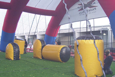 διογκώσιμες αποθήκες ετικεττών λέιζερ αποθηκών Paintball αέρα PVC 0.9mm που πυροβολούν τα διογκώσιμα αθλητικά παιχνίδια για την παιδική χαρά