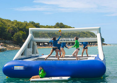 Ourdoor διογκώσιμο αθλητικών παιχνιδιών μπλε δικαστήριο πετοσφαίρισης νερού διογκώσιμο