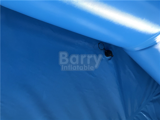 Ανοικτό μπλε φορητή διογκώσιμη λίμνη χρώματος με την εκτύπωση λογότυπων αεραντλιών