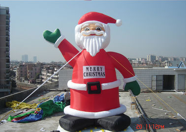 Customzied 6M διογκώσιμο Ssanta Claus, μπαλόνι αέρα PVC Άγιος Βασίλης για τη διαφήμιση