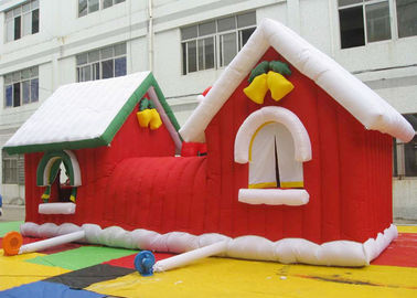 Προσαρμοσμένη Χαρούμενα Χριστούγεννα διογκώσιμος Άγιος Βασίλης Bouncy Castle για τη διακόσμηση Χριστουγέννων
