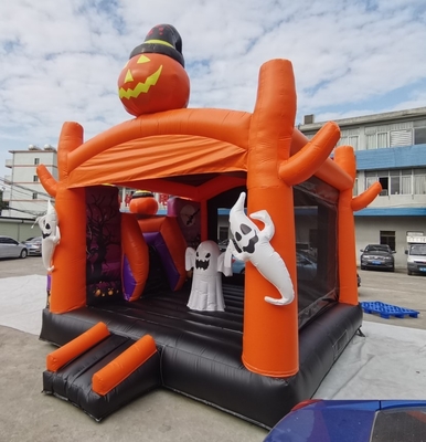 Kids Bounce Playhouse Halloween Jumping Castle με αντιπυρική διαφάνεια