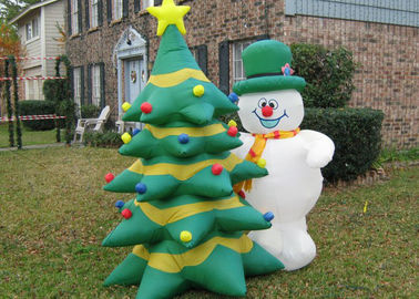 Διογκώσιμοι διαφημιστικοί χιονάνθρωπος/δέντρα Χριστουγέννων προϊόντων PVC διογκώσιμοι
