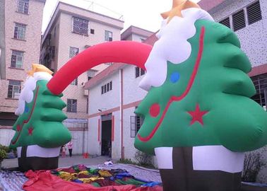 Προσαρμοσμένες χριστουγεννιάτικο δέντρο διαφήμισης Inflatables της Οξφόρδης ύφασμα/αψίδα για το φεστιβάλ