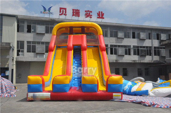 0,55 mm PVC διπλής λωρίδας Blow Up Slide φουσκωτά παιδικά παιχνίδια για παιδική χαρά