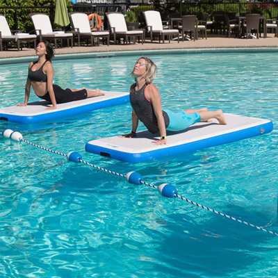 Φουσκωτό ύφασμα Drop Stitch Φουσκωτό Air Track Gymnastic Water Inflatable Floating Mat Yoga