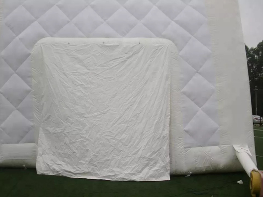 Φουσκωτός κύβος σκηνής PVC 0,55 mm για μεγάλες εκδηλώσεις Λευκό χρώμα