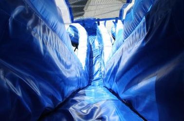 Το μπλε ποδιών 22 ωκεάνιο διογκώσιμο νερό της Cali παρόδων δελφινιών διπλό γλιστρά με το υλικό μουσαμάδων PVC