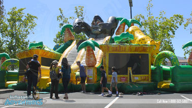 Γιγαντιαίο Bouncy Castle των διογκώσιμων Combo παιδιών του King Kong με τη φωτογραφική διαφάνεια