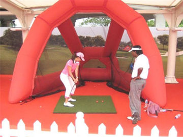 Διογκώσιμος δίκτυο γκολφ αθλητικών παιχνιδιών μουσαμάδων PVC/στόχος γκολφ/κλουβί πρακτικής γκολφ