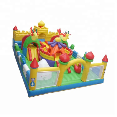 0,55mm Plato Bouncy Castle House For Children Εξωτερική Φουσκωτή Παιδική Χαρά Κάστρο