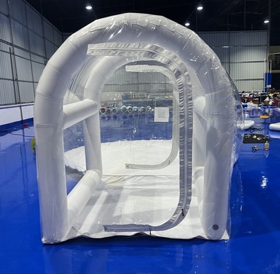 Ψηφιακή εκτύπωση με διαφανή φουσκωτή σκηνή κάμπινγκ 1mm PVC
