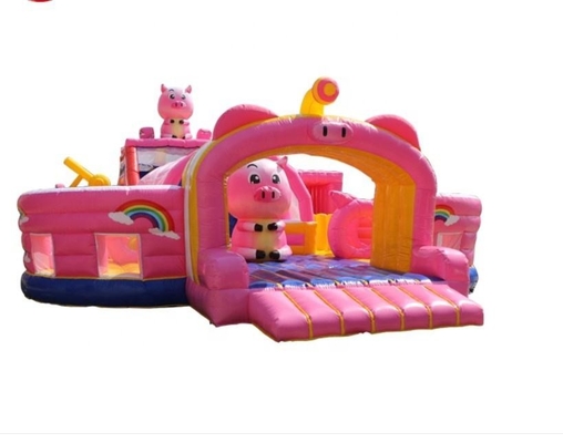 Φουσκωτό Bouncy House με θέμα τα ζώα για πάρτι γενεθλίων Pig Kids Jumping Bouncer
