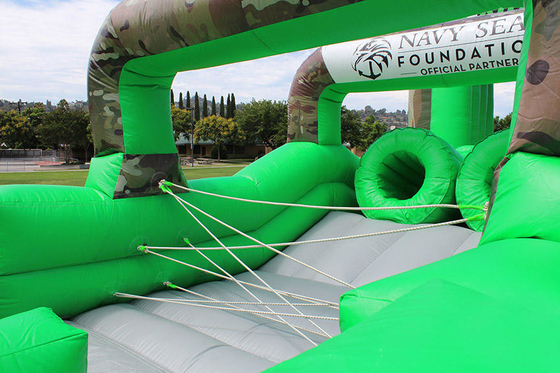 Αδιάβροχο PVC Bouncy Castle Course Obstacle Survivor Challenge Φουσκωτός εξοπλισμός παιχνιδιού εξωτερικού χώρου