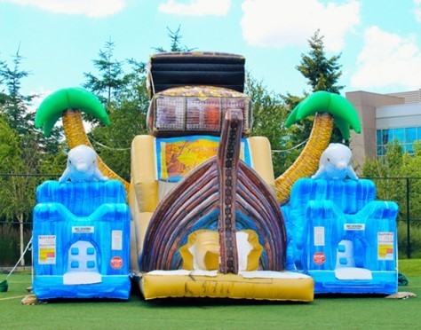 EN71 Φουσκωτό PVC Bouncy Castle Combo Bounce House με τσουλήθρα