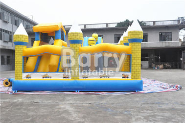 Υπαίθρια παιδιά Minions διογκώσιμο Bouncy Castle με τη φωτογραφική διαφάνεια 0.55MM μουσαμάς PVC