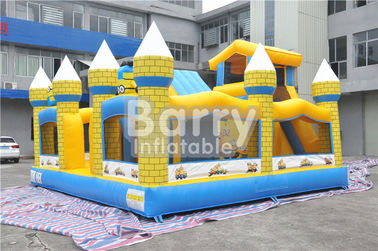 Υπαίθρια παιδιά Minions διογκώσιμο Bouncy Castle με τη φωτογραφική διαφάνεια 0.55MM μουσαμάς PVC