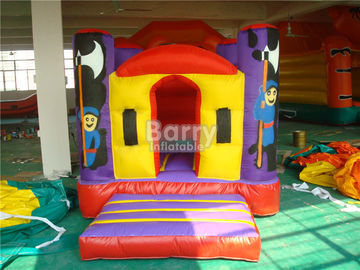Προσαρμοσμένο σπίτι διογκώσιμο Bouncy Castle 0.55mm μεγέθους διπλό ράψιμο μουσαμάδων PVC
