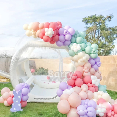 Κάντε την εκδήλωσή σας να ξεχωρίσει με τον τύπο του αέρα φουσκωτή σκηνή πάρτι φυσαλίδα μπαλόνι σπίτι και εκτύπωση