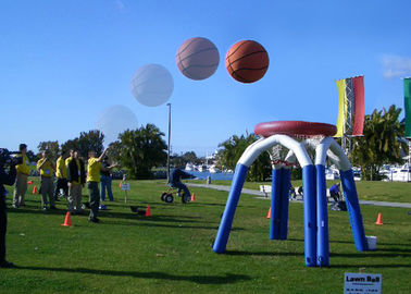 Γιγαντιαία διογκώσιμα στεφάνη/γήπεδο μπάσκετ καλαθοσφαίρισης αθλητικών παιχνιδιών Customzied με το PVC 0.55mm