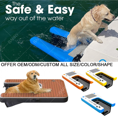 Πισίνα Λίμνη ποταμός Δυνατό να αναδιπλωθεί σκυλί σκάλες σκάλα πλωτό φουσκωτό σκυλί ράμπα νερού για την αποβάθρα