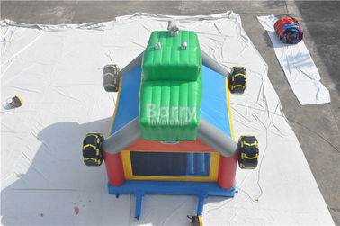 Εμπορικό γιγαντιαίο αυτοκίνητο κατασκευής Bouncy Castle αστείο/διογκώσιμο σπίτι αναπήδησης φορτηγών
