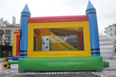 Μουσαμάς διογκώσιμο Combo, διογκώσιμο σπίτι PVC αναπήδησης παιδιών 5x4x3.6m με τη φωτογραφική διαφάνεια