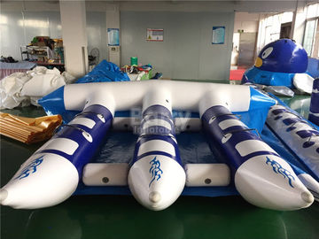 Συναρπαστικά διογκώσιμα παιχνίδια νερού, ρυμουλκήσιμη διογκώσιμη βάρκα μπανανών Flyfish για τη θάλασσα
