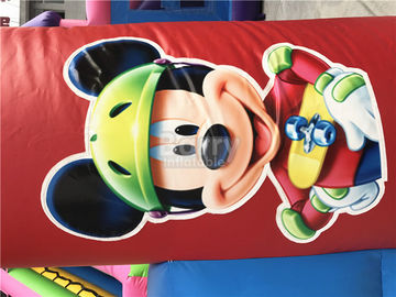 Προσαρμοσμένη διογκώσιμη πηδώντας Castle φωτογραφική διαφάνεια του Mickey Mouse για το κατώφλι