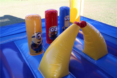 Διογκώσιμη ψευτοπαλλικαράς PVC Minions Πλάτωνα για το σπίτι αναπήδησης διασκέδασης/άλματος Castle παιδιών