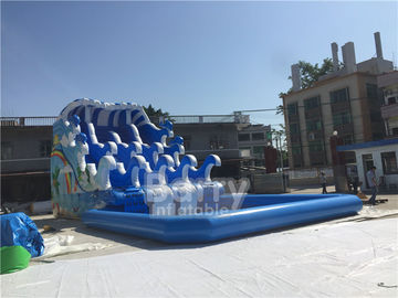 Υπαίθριο κυμάτων διογκώσιμο νερού λιμνών αθλητικών παιχνιδιών φωτογραφικών διαφανειών/νερού ολίσθησης Ν υλικό μουσαμάδων PVC