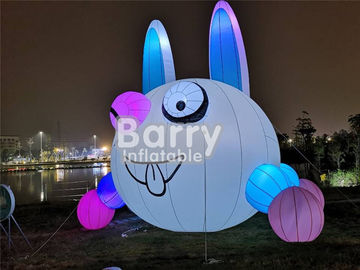 Υπαίθριο μπαλόνι φωτισμού κουνελιών Χριστουγέννων καλό διογκώσιμο για τη διαφήμιση