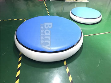Στρογγυλό μπλε διογκώσιμο χαλί γυμναστικής διαδρομής αέρα DWF + υλικό 1.2mm Πλάτωνας