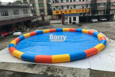Κύκλος 15m εργοστασίων της Κίνας διογκώσιμη πισίνα διαμέτρων για το παιχνίδι σφαιρών νερού με το PVC 0.6mm