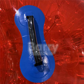 Κόκκινα υπαίθρια διογκώσιμα παιχνίδια 0.8mm PVC/TPU Dia 2.5m διογκώσιμη σφαίρα Zorb χλόης 3m