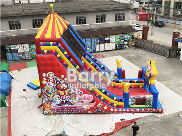 Δημοφιλής παιδιών διογκώσιμη φωτογραφική διαφάνεια Bouncy Castle κλόουν παιδικών χαρών εμπορική διογκώσιμη για τα παιδιά