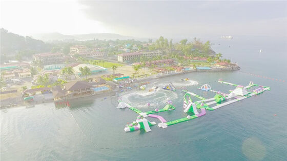 Υπαίθρια διογκώσιμα επιπλέοντα παιχνίδια πάρκων νερού/διογκώσιμη θάλασσα Waterpark για το καυτό καλοκαίρι