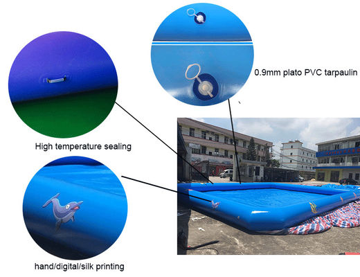 Ανθεκτικό PVC 0.9mm υλική φτηνή επιπλέουσα διογκώσιμη πισίνα
