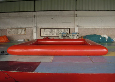 Κόκκινο χτύπημα ορθογωνίων - επάνω πισίνα με τον πυρίμαχο μουσαμά PVC 0.9mm