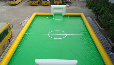 11 διογκώσιμος αγωνιστικός χώρος ποδοσφαίρου PVC προσώπων, διογκώσιμος τομέας ποδοσφαιρικών παιχνιδιών για τον υπαίθριο αθλητισμό