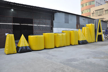 Κίτρινη διογκώσιμη αποθήκη Paintball αθλητικών παιχνιδιών, διογκώσιμη αποθήκη Airsoft μουσαμάδων PVC