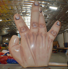 Πυρίμαχη γιγαντιαία διογκώσιμη ενιαία διακόσμηση χεριών με 5 δάχτυλα