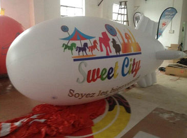 PVC διογκώσιμο διαφήμισης αεροσκάφος ηλίου πηδαλιουχούμενων εύκαμπτων αερόστατων προϊόντων αεροστεγές για την επίδειξη