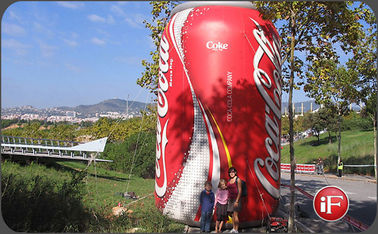 Ανθεκτικά διογκώσιμα προϊόντα διαφήμισης/διογκώσιμο μπουκάλι κόκα κόλα PVC